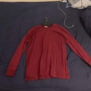 pro club burgandy long sleeve